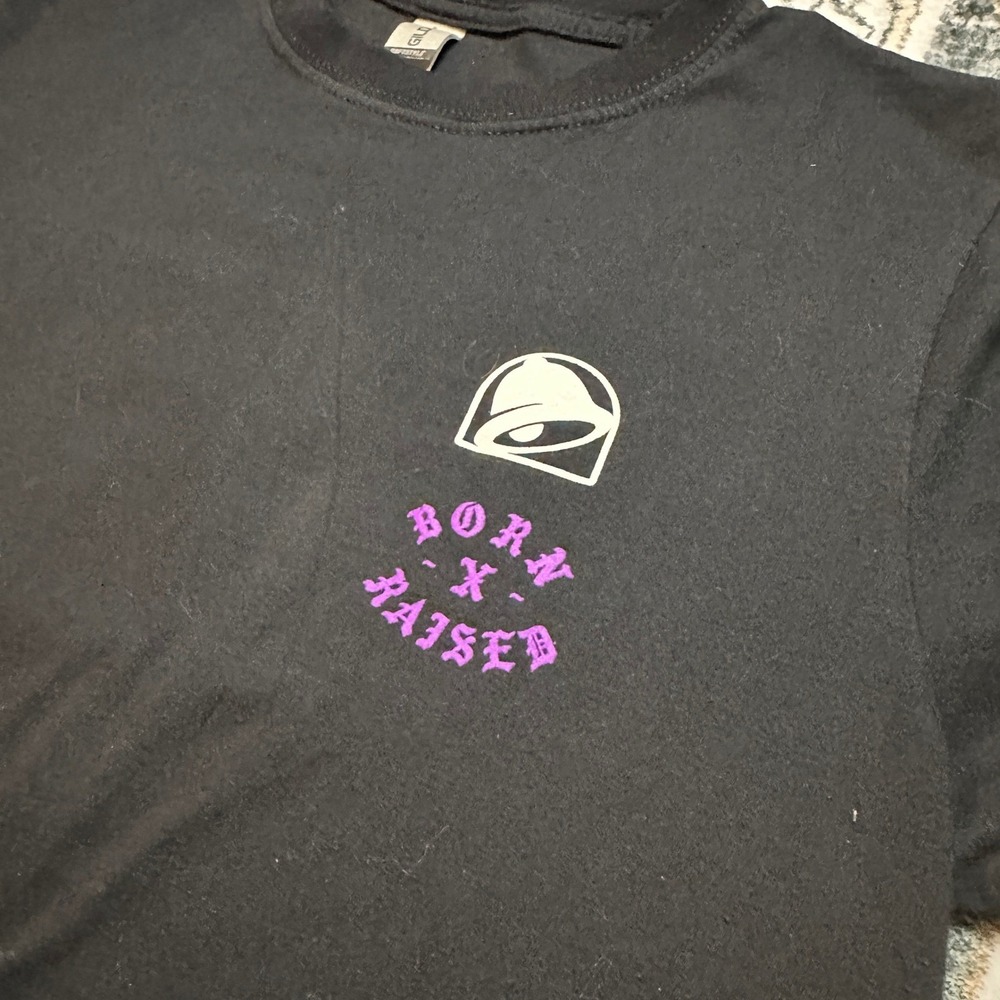 Taco‎ Bell x Born X Raised Collab Short Sleeve Graphic T-shirt Black Adult Small - Picture 4 of 7